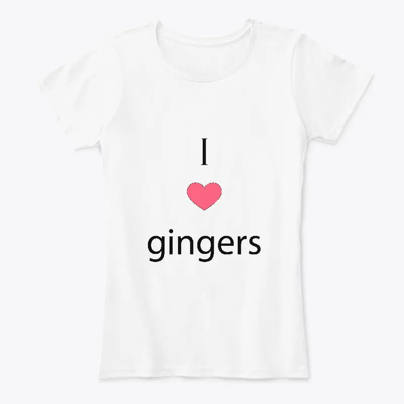 I Heart Gingers Whites and Greys