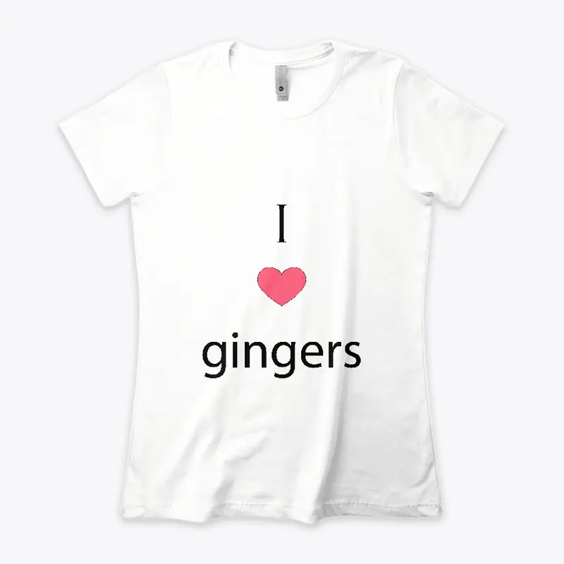 I Heart Gingers Whites and Greys