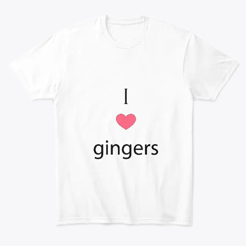 I Heart Gingers Whites and Greys