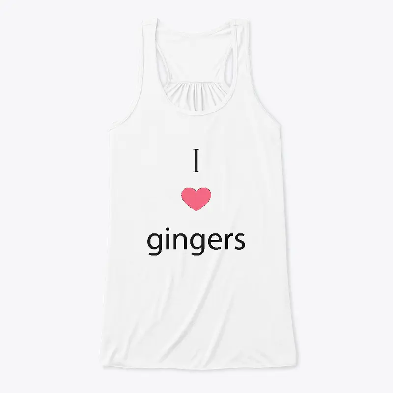 I Heart Gingers Whites and Greys