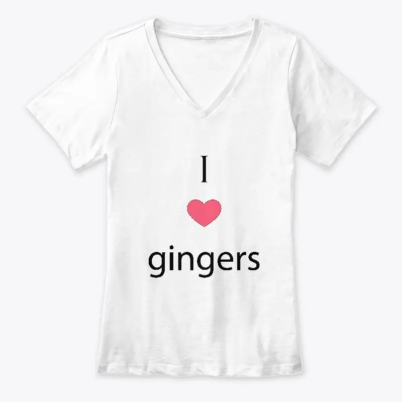 I Heart Gingers Whites and Greys