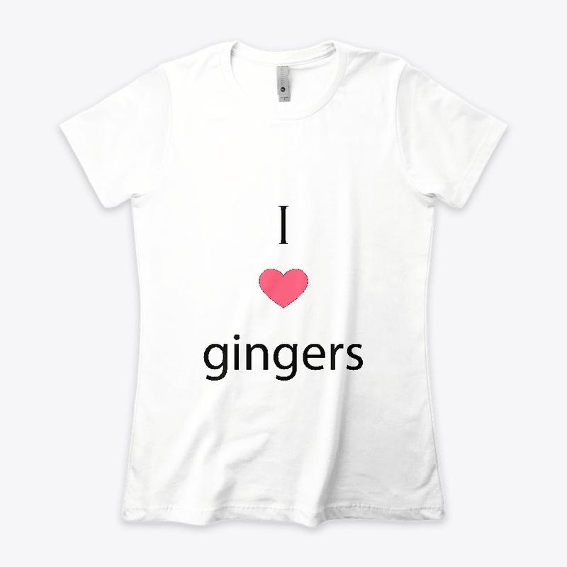 I Heart Gingers Whites and Greys