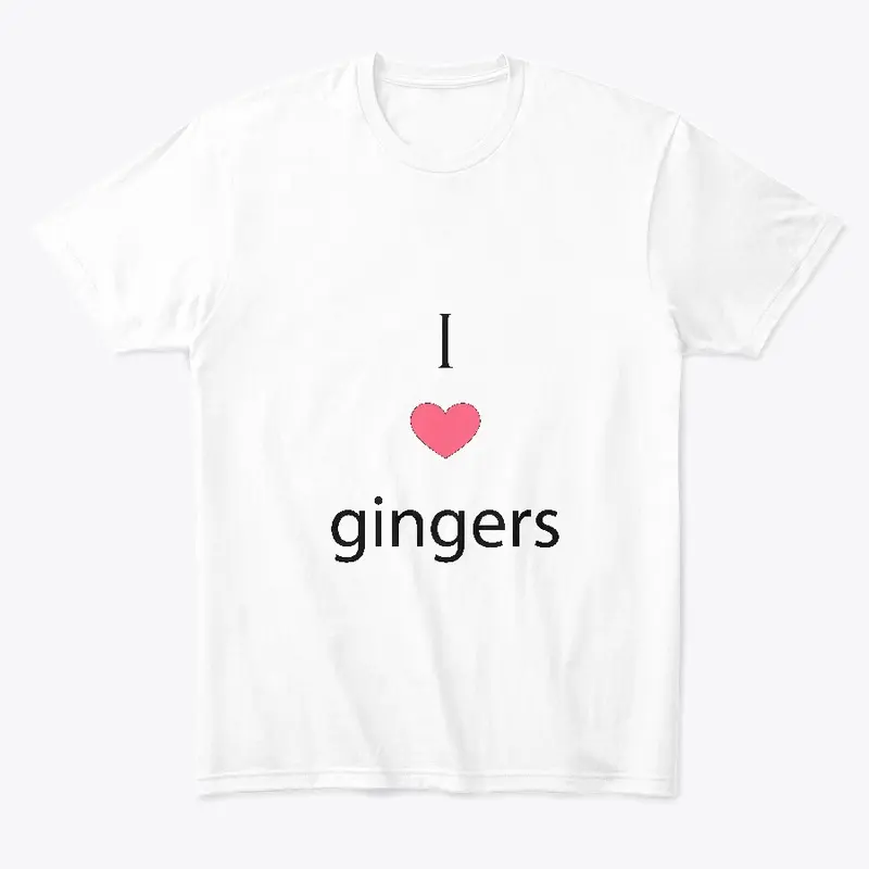 I Heart Gingers Whites and Greys