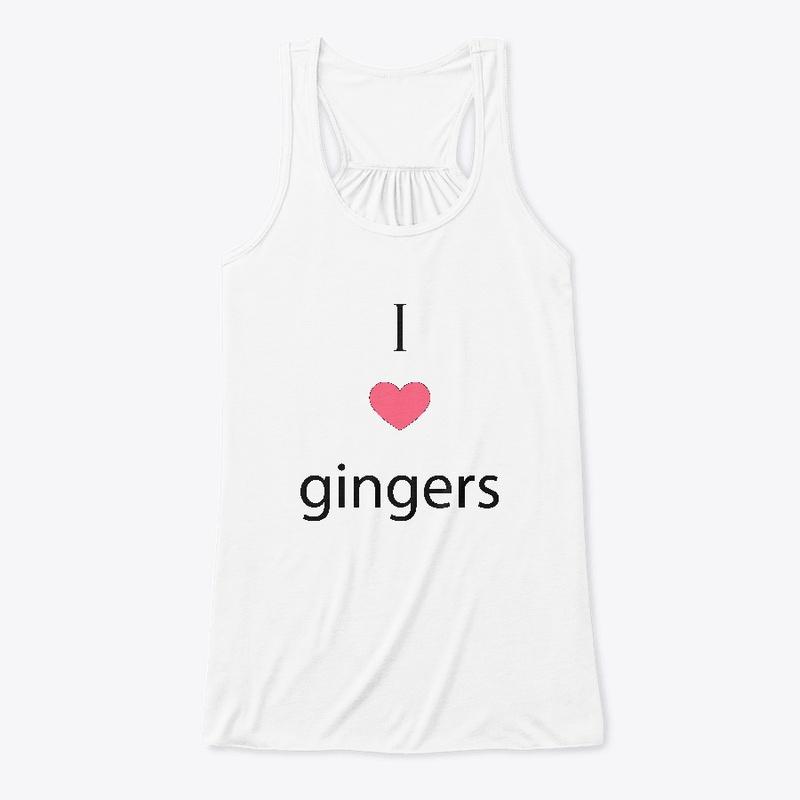 I Heart Gingers Whites and Greys